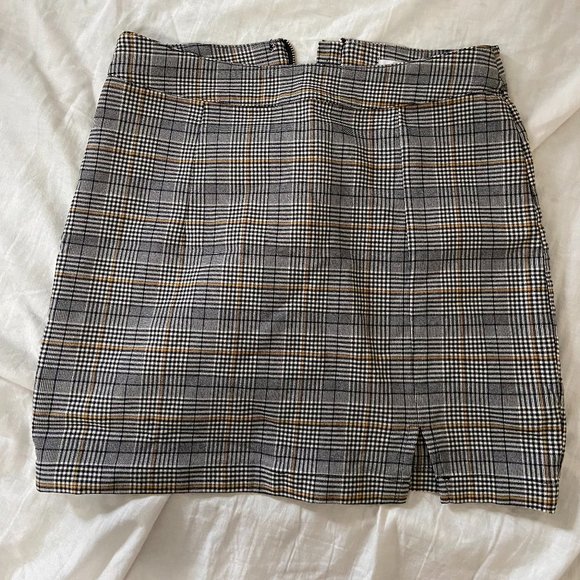 Garage Plaid Mini Skirt - Picture 1 of 2